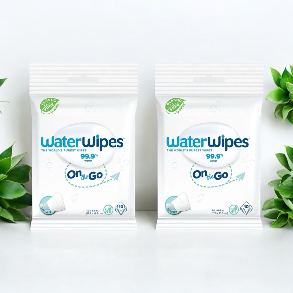 2 Packs Water Wipes On the Go Pack